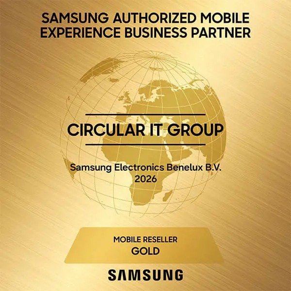 Plaque Samsung Authorized Mobile Experience Business Partner pour Circular IT group