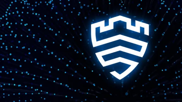 Icône de sécurité Samsung Knox Suite avec arrière-plan de réseau numérique