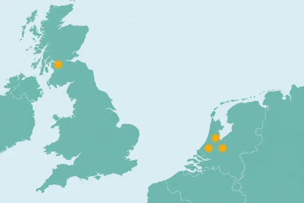 Carte des sites de Circular IT group en Europe