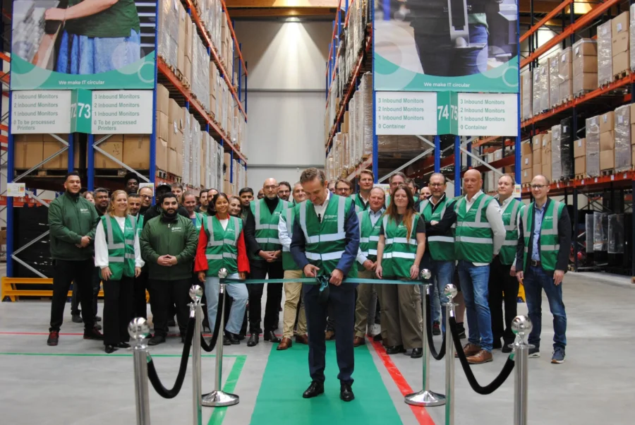 Ouverture de l’installation ITAD certifiée B Corp de Circular IT group en Belgique, dédiée à la gestion sécurisée des actifs informatiques, au reconditionnement et aux services IT circulaires.